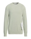 Amaranto Man Sweater Light Green Size Xl Cotton, Polyamide, Elastane In Green