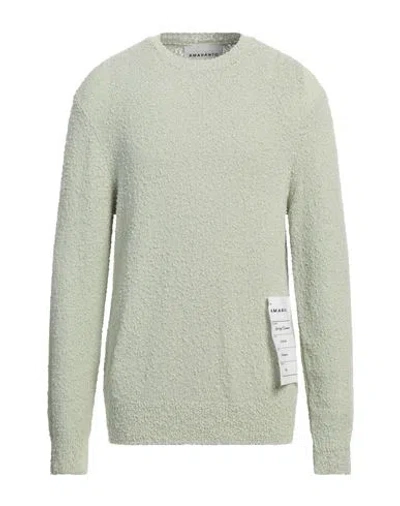 Amaranto Man Sweater Light Green Size Xl Cotton, Polyamide, Elastane
