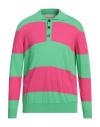 Amaranto Man Sweater Light Green Size S Cotton In Green