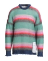 Amaranto Man Sweater Sage Green Size Xl Mohair Wool, Polyamide, Wool In Multi