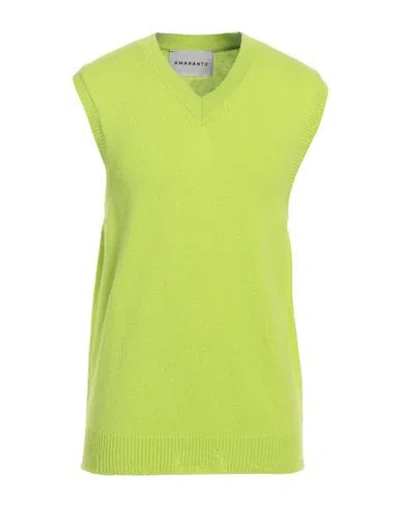 Amaranto Man Sweater Lime Green Size Xl Wool, Cashmere