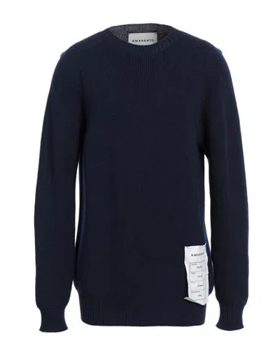 Amaranto Man Sweater Midnight Blue Size Xl Wool