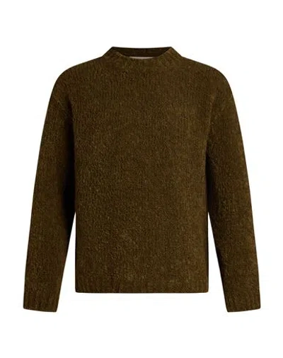 Amaranto Man Sweater Military Green Size S Acrylic, Alpaca Wool, Polyamide, Wool