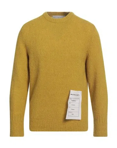 Amaranto Man Sweater Mustard Size L Wool, Cashmere, Nylon
