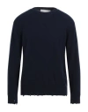 Amaranto Man Sweater Navy Blue Size M Cashmere