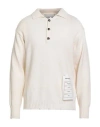 Amaranto Man Sweater Off White Size L Wool, Cashmere