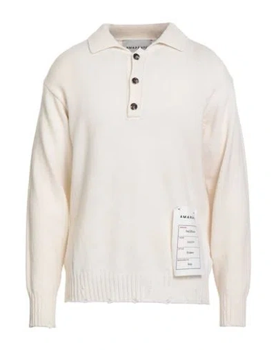 Amaranto Man Sweater Off White Size L Wool, Cashmere