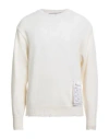 Amaranto Man Sweater Off White Size Xl Wool, Cashmere