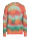 AMARANTO AMARANTO MAN SWEATER ORANGE SIZE M COTTON