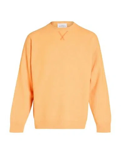 Amaranto Man Sweater Orange Size L Wool