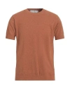 Amaranto Bordeaux Cotton Short-sleeve T-shirt In Brown