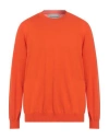 Amaranto Man Sweater Tomato Red Size Xl Cotton In Tomato Red