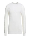 Amaranto Man Sweater White Size M Wool