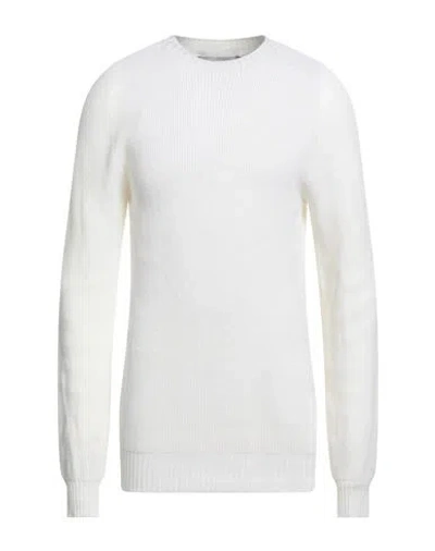 Amaranto Man Sweater White Size M Wool