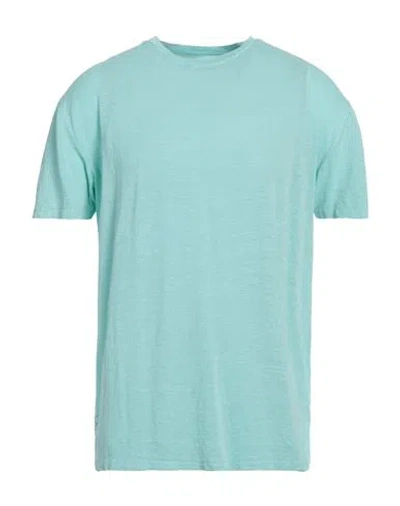 Amaranto Man T-shirt Light Green Size Xl Linen, Elastane