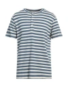 Amaranto Man T-shirt Pastel Blue Size Xl Cotton In Blue