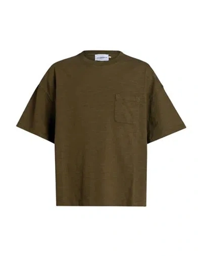 Amaranto Man T-shirt Military Green Size L Cotton