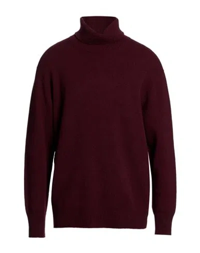 Amaranto Man Turtleneck Burgundy Size L Wool, Cashmere