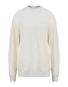 Amaranto Man Turtleneck Ivory Size Xl Wool