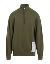 Amaranto Man Turtleneck Military Green Size Xl Wool, Cashmere