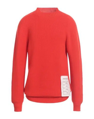 Amaranto Man Turtleneck Red Size Xl Wool