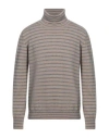 Amaranto Man Turtleneck Sand Size Xl Wool