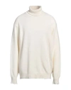 Amaranto Man Turtleneck White Size Xxl Wool, Cashmere In Yellow