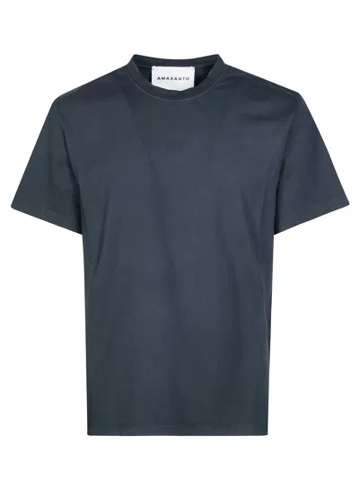 Amaranto Men's  T-shirt Base In Nero