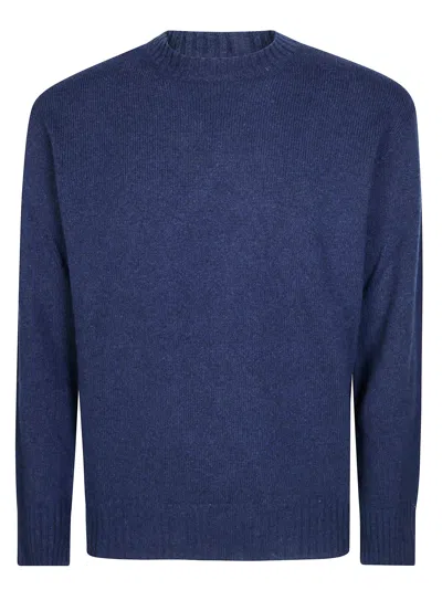Amaranto Men's Distressed Knit Sweater In Beige