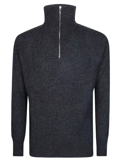 Amaranto Men's Knit Sweater In Grigio