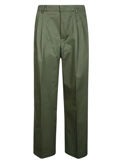 Amaranto Men's Side-stitch Detail Pants In Verde