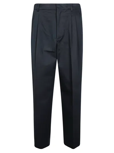 Amaranto Men's Side-stitched Trousers In Nero