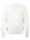 Amaranto Mock-neck Sweater In White