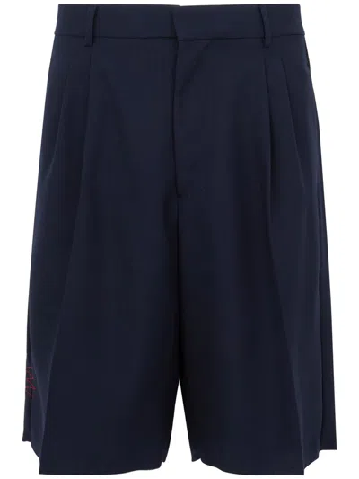 AMARANTO NAVY BLUE SHORTS WITH POCKETS