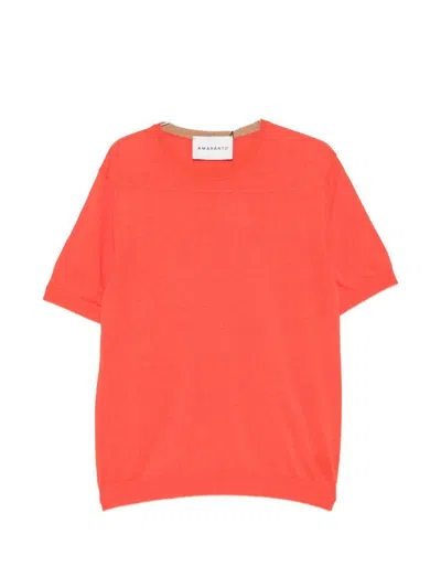 Amaranto Orange T-shirt  In Red