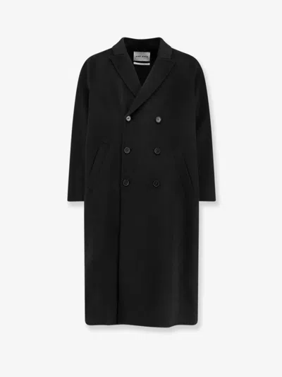 Amaranto Outdoor Wool Coat In Black