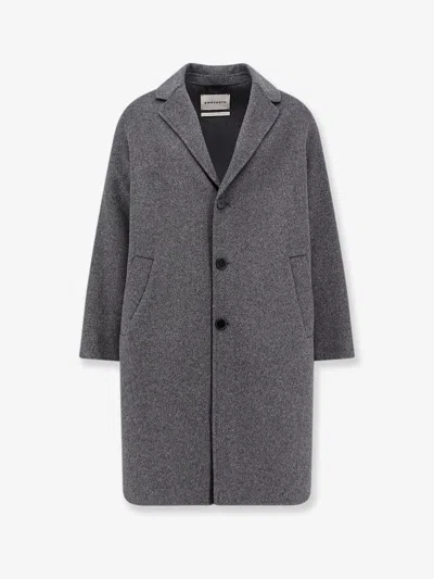 Amaranto Outdoor Wool Coat In Gray