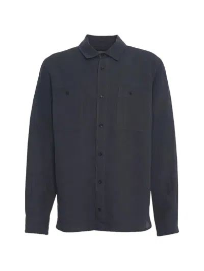 Amaranto Patch-pocket Long-sleeve Shirt In Black