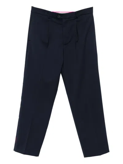 Amaranto Pleated Pants In Blue