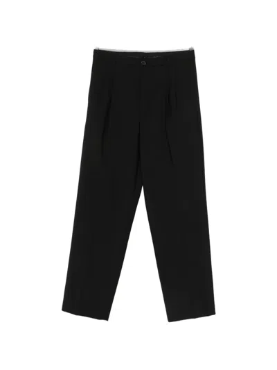 Amaranto Pleated Trousers In Black