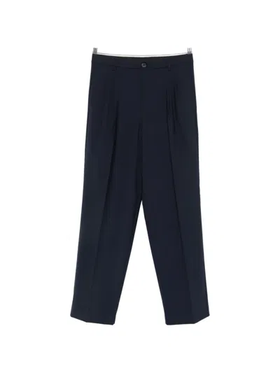 Amaranto Pleated Trousers In Black