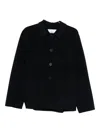 Amaranto Point-collar Coat In Black