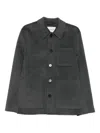 Amaranto Point-collar Shirt Jacket In Gray