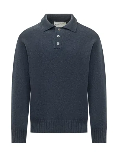 Amaranto Polo Shirt In Navy