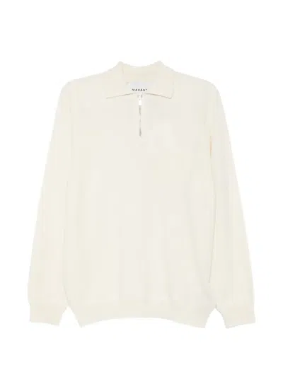 Amaranto Quarter-zip Pocket Sweater In Neutral