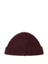 Amaranto Ribbed Hat In Blue