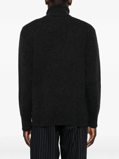 Amaranto Roll-neck Knitted Sweater In Multi