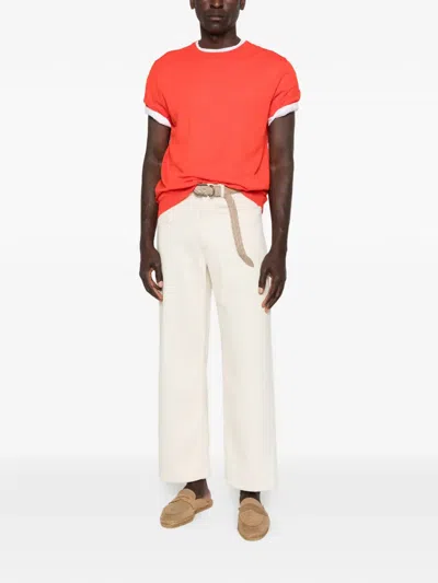 Amaranto Short-sleeves T-shirt In Orange