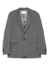 Amaranto Single-breasted Blazer In Gray