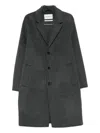 Amaranto Single-breasted Coat In Animal Print